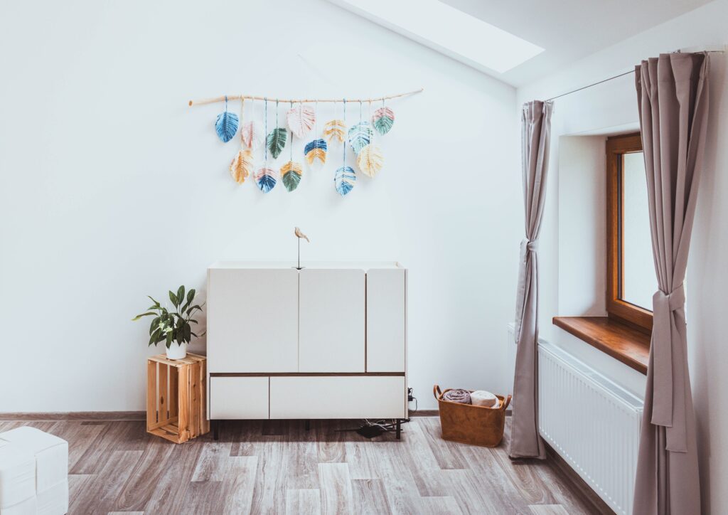 Macramé v apartmánu Louka